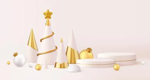 3d christmas design, Illustrazione stock