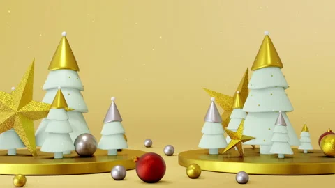 3D Christmas Loop Stock Footage 143820114