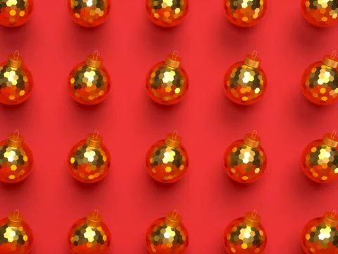 3d Christmas red background. Illustrazione stock