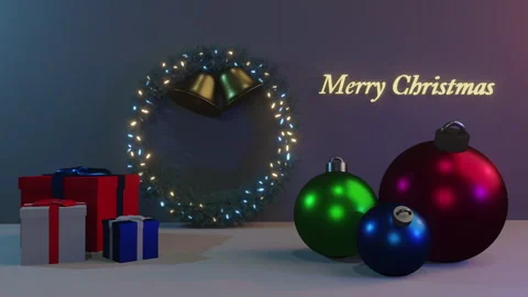 3D Christmas Scene Stock Footage 292894992