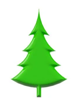 3d Christmas Tree Stock Illustration