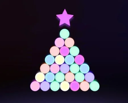 3d Christmas tree Stock Illustration