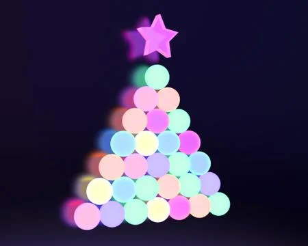 3d Christmas tree Stock Illustration