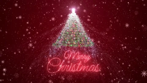 3d Christmas tree motion background Stock Footage 139624625