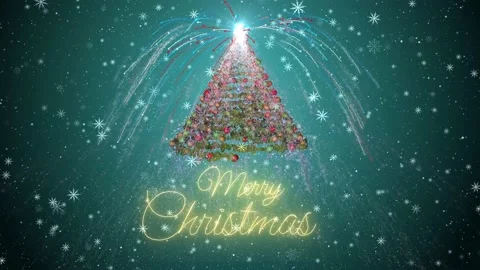 3d Christmas tree motion background Stock Footage 139726049