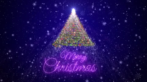 3d Christmas tree motion background Stock Footage 139726053