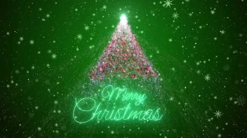 3d Christmas tree motion background Stock Footage 139726073