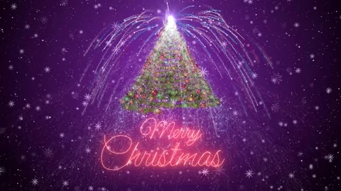 3d Christmas tree motion background Stock Footage 139726077