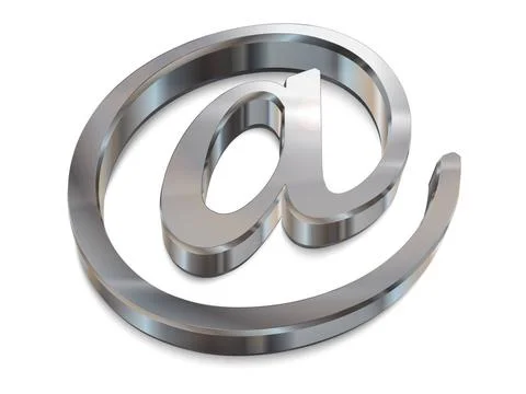 3d chrome email symbol vector graphic A 3d chrome email symbol vector grap... Foto stock