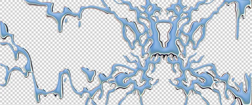 3D chrome liquid background abstract futuristic silver shape, fluid mercury Illustrazione stock
