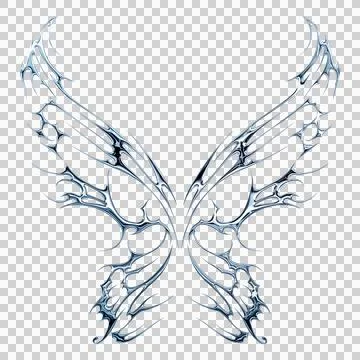 3d chrome metal effect neo tribal y2k gothic style tattoo. Cyber sigilism b.. Stock Illustration