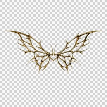 3d chrome metal effect neo tribal y2k gothic style tattoo. Cyber sigilism h.. Stock Illustration