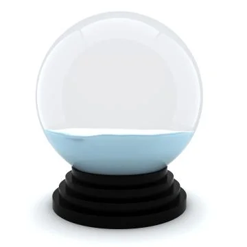 3d Chrystmas dome, on white background Stock Illustration