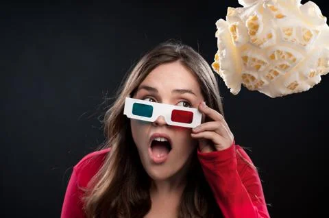 3D cinema experience Stock Photos