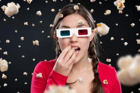 3D cinema experience Stock Photos