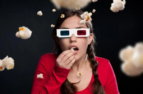 3D cinema experience Stock Photos