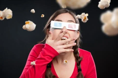 3D cinema experience Stock Photos