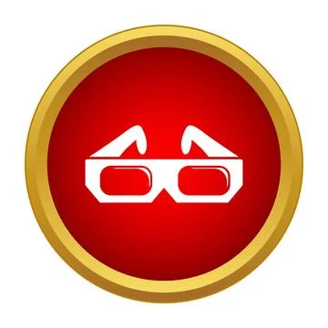 3d cinema glasses icon representing entertainment 스톡 일러스트