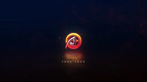 3d cinematic 4k energetic glowing electric shock clean logo animation Stock Footage 331629114