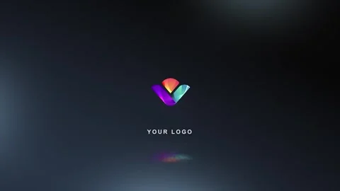 3d cinematic glowing light logo intro animation Stock Footage 340253045