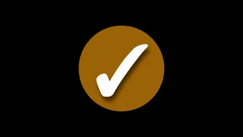 3d Circle Check Mark Animation, Animated... | Stock Video | Pond5