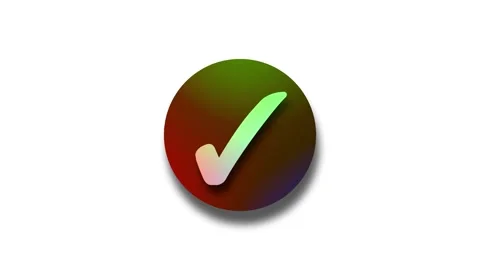 3d Circle Check Mark Animation, Animated... | Stock Video | Pond5
