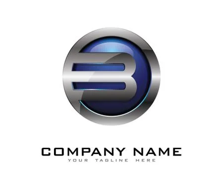 3D Circle Chrome Letter Icon Logo Design Elements (10) Gratis stockillustratie