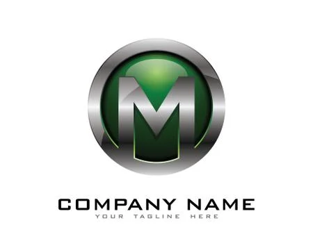3D Circle Chrome Letter Icon Logo Design Elements (3) Gratis stockillustratie