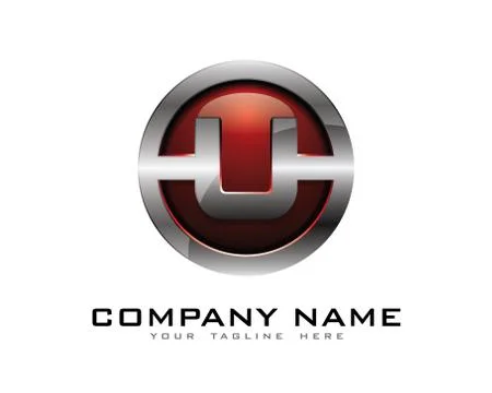 3D Circle Chrome Letter Icon Logo Design Elements (19) Gratis stockillustratie