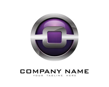 3D Circle Chrome Letter Icon Logo Design Elements (11) Free Stock Illustration