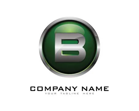 3D Circle Chrome Letter Icon Logo Design Elements (31) Gratis stockillustratie