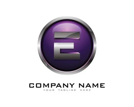 3D Circle Chrome Letter Icon Logo Design Elements (28) Gratis stockillustratie