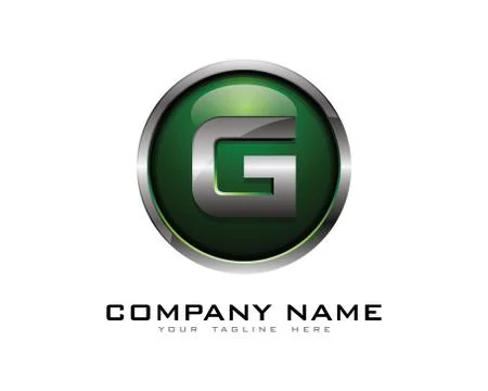 3D Circle Chrome Letter Icon Logo Design Elements (29) Free Stock Illustration