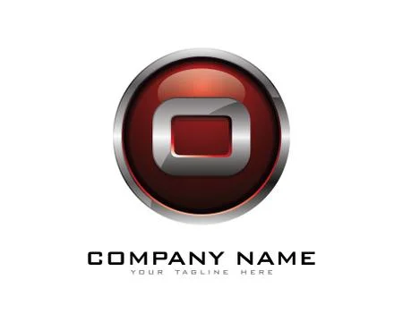 3D Circle Chrome Letter Icon Logo Design Elements (33) Free Stock Illustration