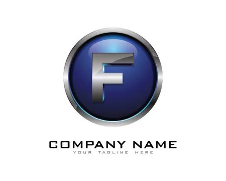 3D Circle Chrome Letter Icon Logo Design Elements (26) Free Stock Illustration