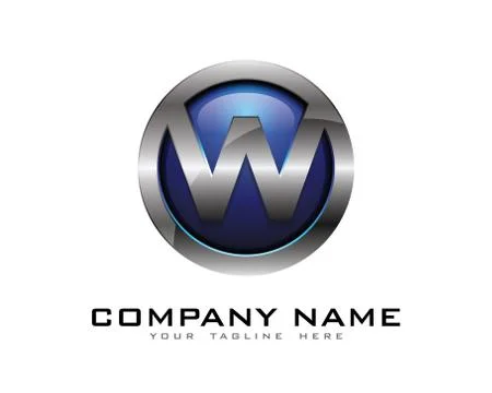 3D Circle Chrome Letter Icon Logo Design Elements (16) 免费库存插图