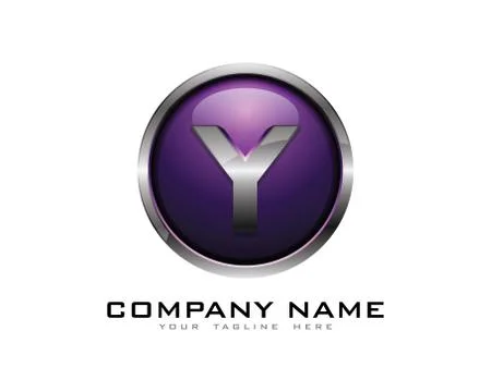 3D Circle Chrome Letter Icon Logo Design Elements (43) Gratis stockillustratie