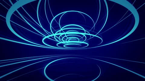 3d circle lines structure  Stock Footage 63644394