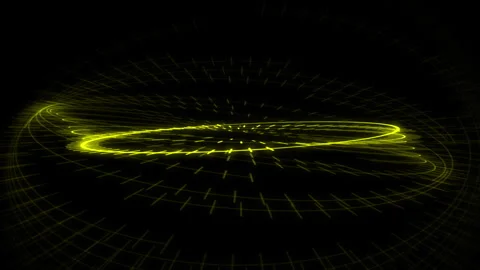3D Circle Radial Patterns Audio Reactive Spinning Yellow Animation Loop 스톡 동영상 328740863