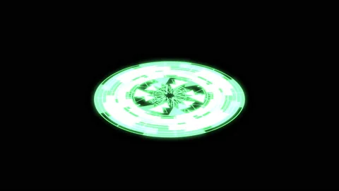 3D Circle Triangle VJ Loop Green Audio Reactive S X60 Degrees Animation 스톡 동영상 159604154