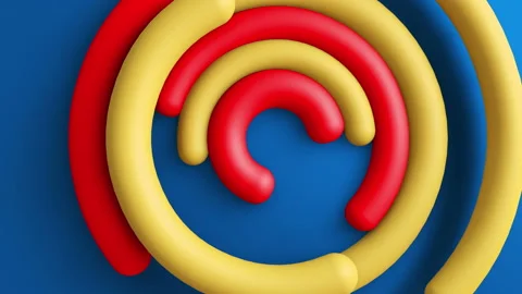 3d circles gradient background. VJ Seamless loop background. Stock Footage 96414021