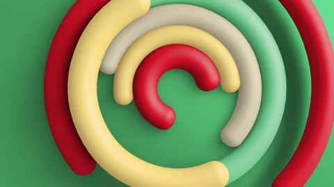 3d circles gradient background. VJ Seamless loop background. Stock Footage 96414290