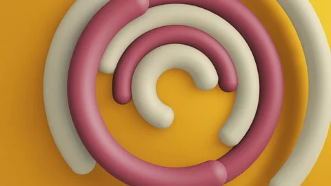 3d circles gradient background. VJ Seamless loop background. Stock Footage 96414339