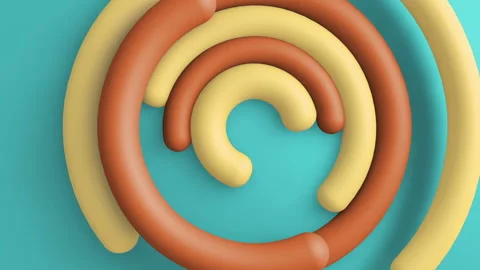 3d circles gradient background. VJ Seamless loop background. Stock Footage 96414397