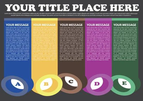 3D circles layout Stock Illustration