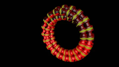 A 3D circular animation and rendering of circle Stock Footage 166929927