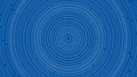 3D circular pattern. Style wireframe model Stock Illustration