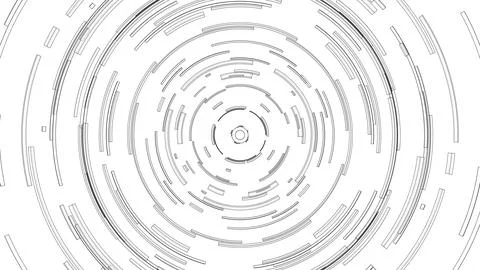 3D circular pattern. Style wireframe model 스톡 일러스트
