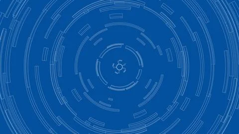3D circular pattern. Style wireframe model 스톡 일러스트