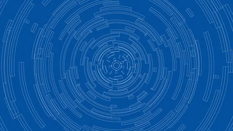 3D circular pattern. Style wireframe model 库存插图